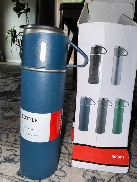 Other - Insulated Blue Stainless Steel Water Bottle - 500ml